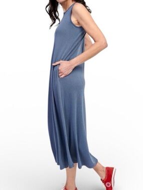 Alembika Essential Sleeveless Maxi Dress Blue Mist  Size US 4-6
